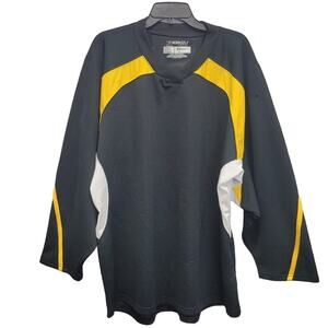 Kamazu Mens Large 100% Polyester Long Sleeve Crew Neck Pullover Hockey Jersey